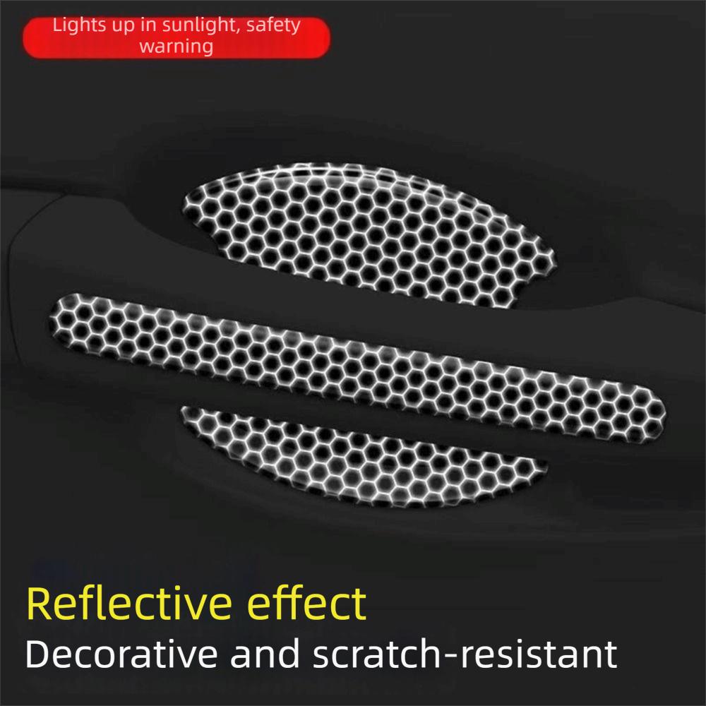 Reflective Door Handle Protective Strip Anti Scratch Anti Scratch Accessories Door Bowl