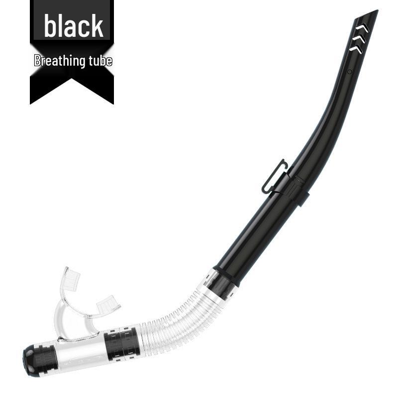 Snorkeling Set: Wide-View Mask & Semi-Dry Breathing Tube - Silicone Diving Goggles 2-Piece Kit