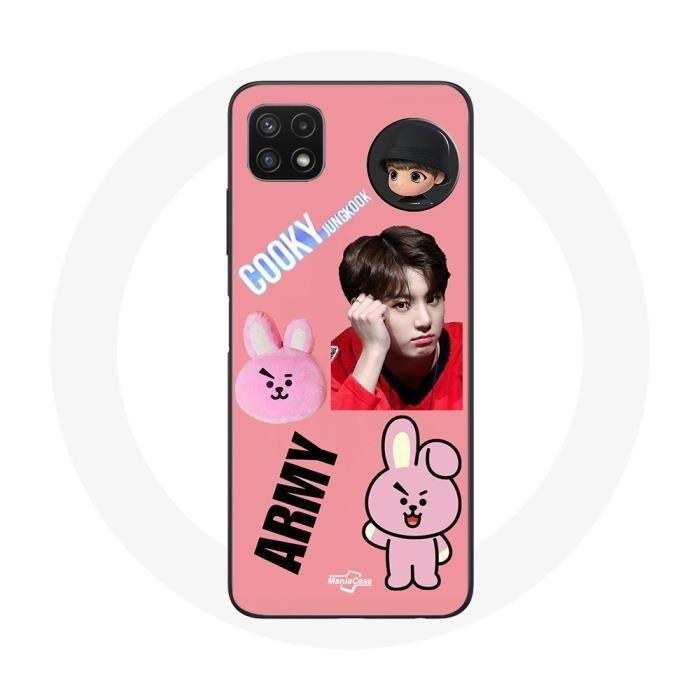 Coque pour Samsung Galaxy A22 5G BTS Bangtan Garçon BT21 Cooky Jungkook ARMY