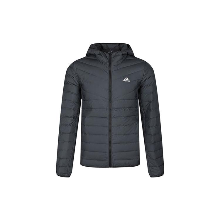 adidas Мужские пуховики Умеренные Черный уголь С капюшоном Другие DZ1420