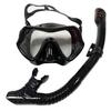 Snorkeling & Diving Set: Large Frame Silicone Mask and Snorkel for Men and Women