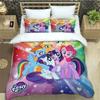 Cartoon My Little Ponys Bedding Sets Exquisite Bed Supplies Set Duvet Cover Bed Comforter Set Bedding Set Luxury Birthday Gift