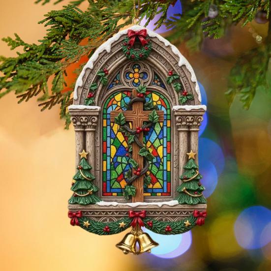 Рождественские Иисусовы Украшения Религиозные Акриловые Подвесные Украшения на Рождественскую Елку Христианский Памятный Подарок для Дома