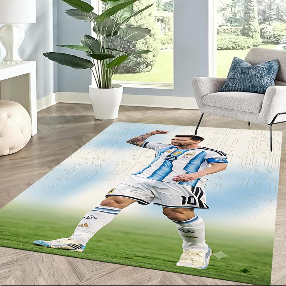 Messi 518 Carpet Perfect for Kitchen Dining Room Bedrooms Entryway Anti-slip Rug Anime Office Decor Perfect Birthday/Christmas Gift Idea
