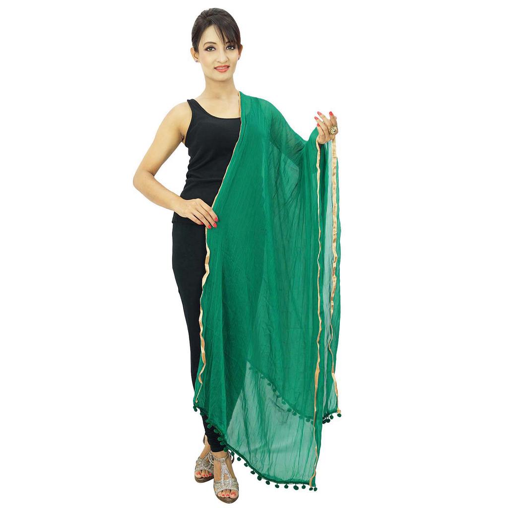 Шарф на шею Dupatta Woman Chunni Chiffon Blend Indian Stole Throw