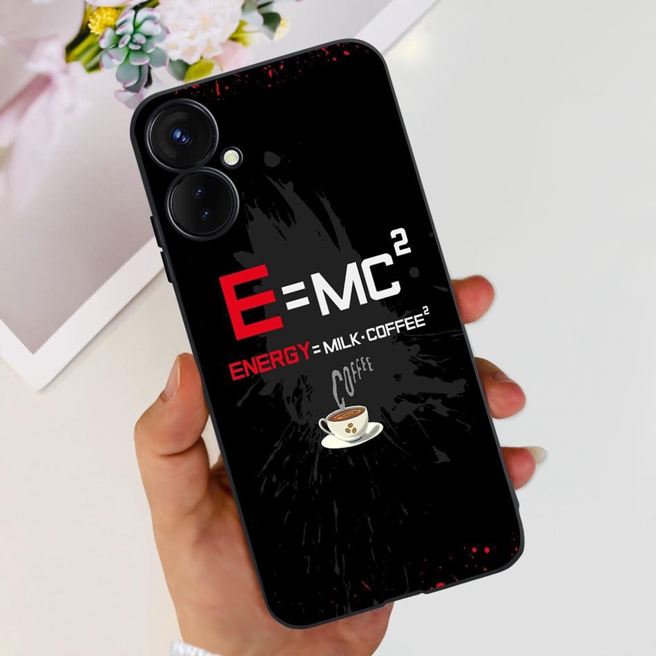 Для Tecno Spark 9 Pro KH7 KH7n Милый Мультяшный Чехол Для Телефона Для Tecno Spark 9Pro Черный Силиконовый Мягкий ТПУ Чехлы