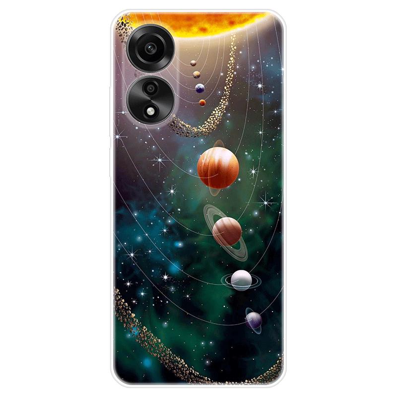 Для OPPO A58 A 58 4G чехол Мягкая силиконовая задняя крышка Мультяшный чехол для телефона Разнообразие