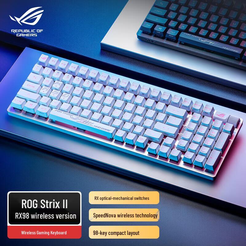 Asus ROG Ranger II RX 98 Wireless Tri-Mode Gaming Mechanical Keyboard