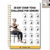28 Days Chair Yoga Challenge Notebook with Workout Plan for Beginners Home Office Fitness Weight Loss