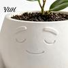 Decorative Pot for Succulents Sit in Meditation Planter, Cute Zen Flower Pot, 3D Printed Small Durable PLA Plant Holder Figure Cacti, Home Office