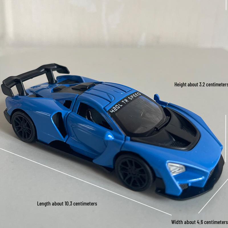 1:43 Сплавной Спортивный Автомобиль с Инерционным Механизмом Игрушка Фигурка для Детей - Приз из Автомата с Когтем Гашапон.