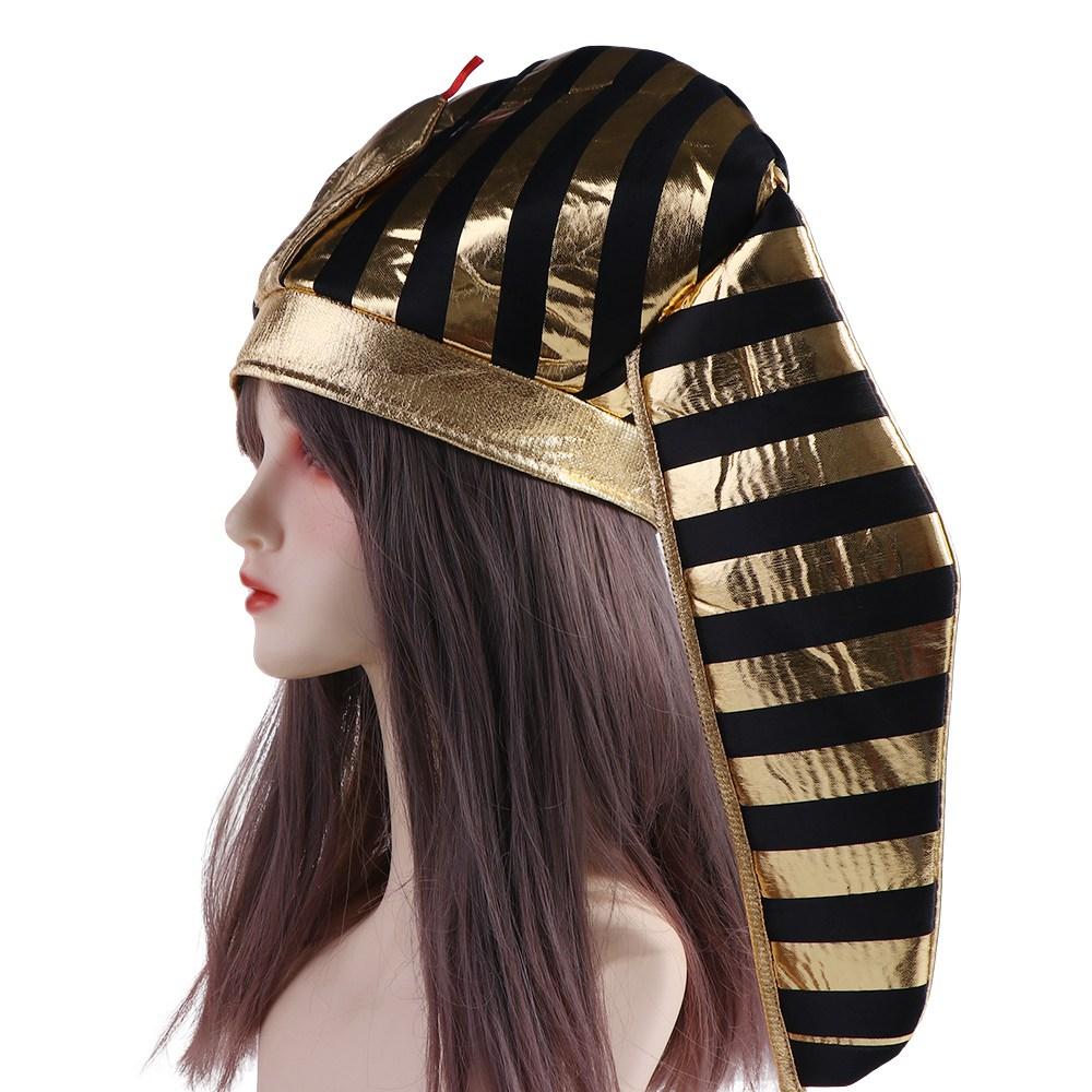 Halloween Party Decorations Egyptian King Hat Headpiece Halloween Pharaoh Hat Creative Girl