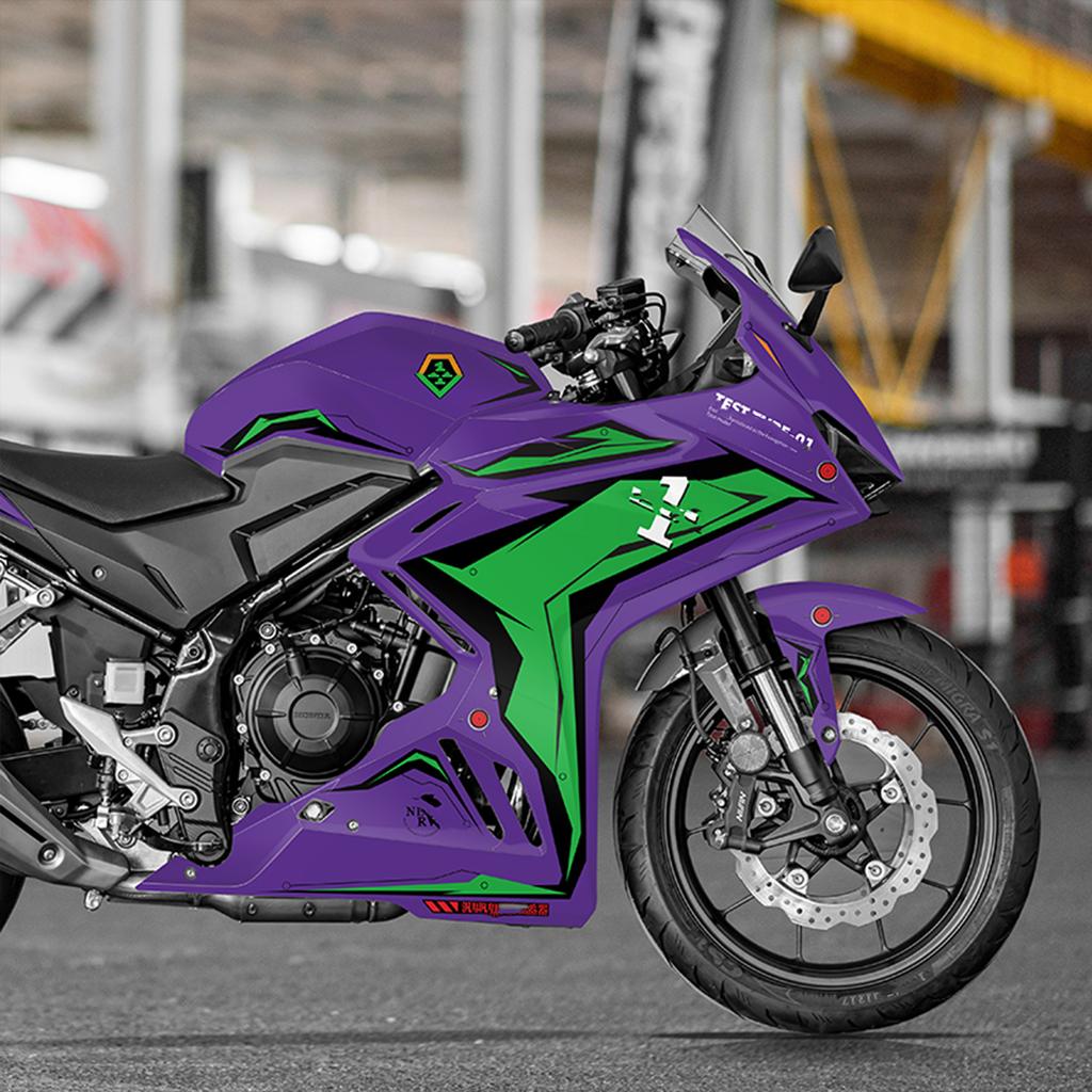 Compatible with Honda 2024 CBR400R Motorcycle Full Body Decals Waterproof Stickers Anti Scratch Decorative Graphics Decals