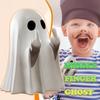 Car Decorate Luminous Middle Finger Creative Cute Ghost Statue Small Scary Ghost  Plastic Figurines Craft Home Wiccan Decoration
