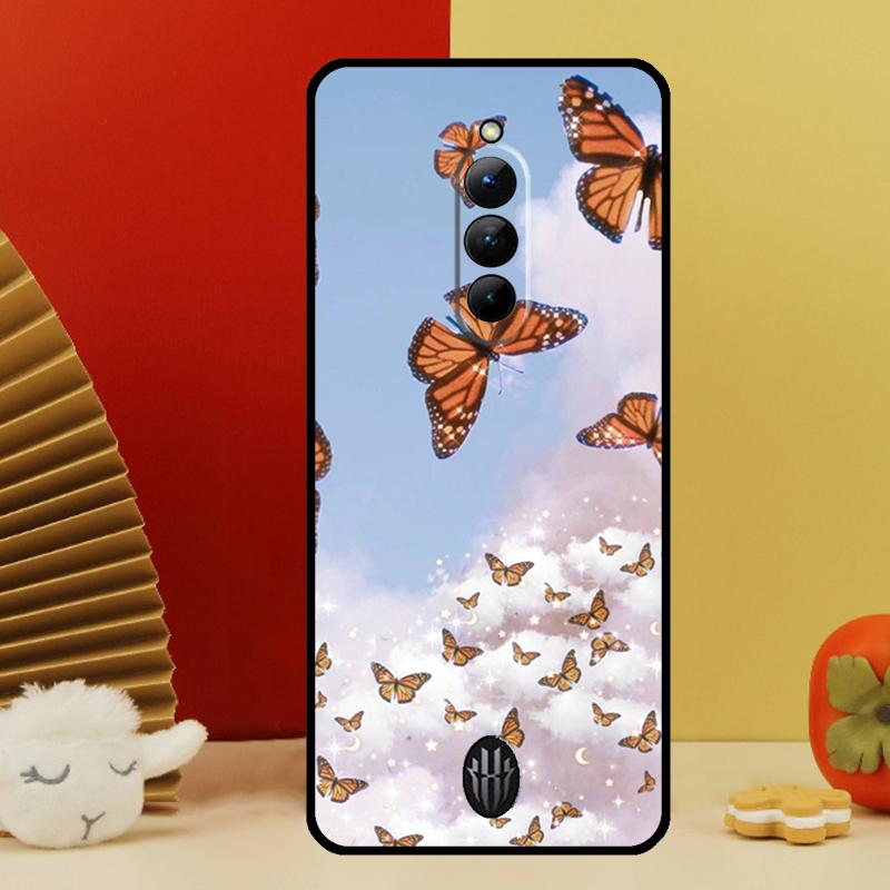 Cute Aesthetic Butterfly Case For Nubia Red Magic 10 9 8 Pro Plus 6 7 6S 7S Pro 5G 6R RedMagic 8S 9S Pro Plus Cover