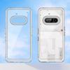 For Nothing Phone (3a) Case TPU Acrylic Clear Phone Cover with Tempered Glass Film