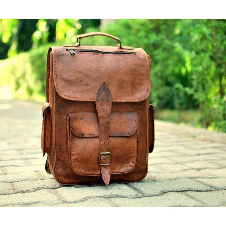 Кожаный рюкзак для ноутбука для мужчин и женщин, дорожный рюкзак, походный рюкзак, студенческий рюкзак, сумка-рюкзак, рождественский подарок