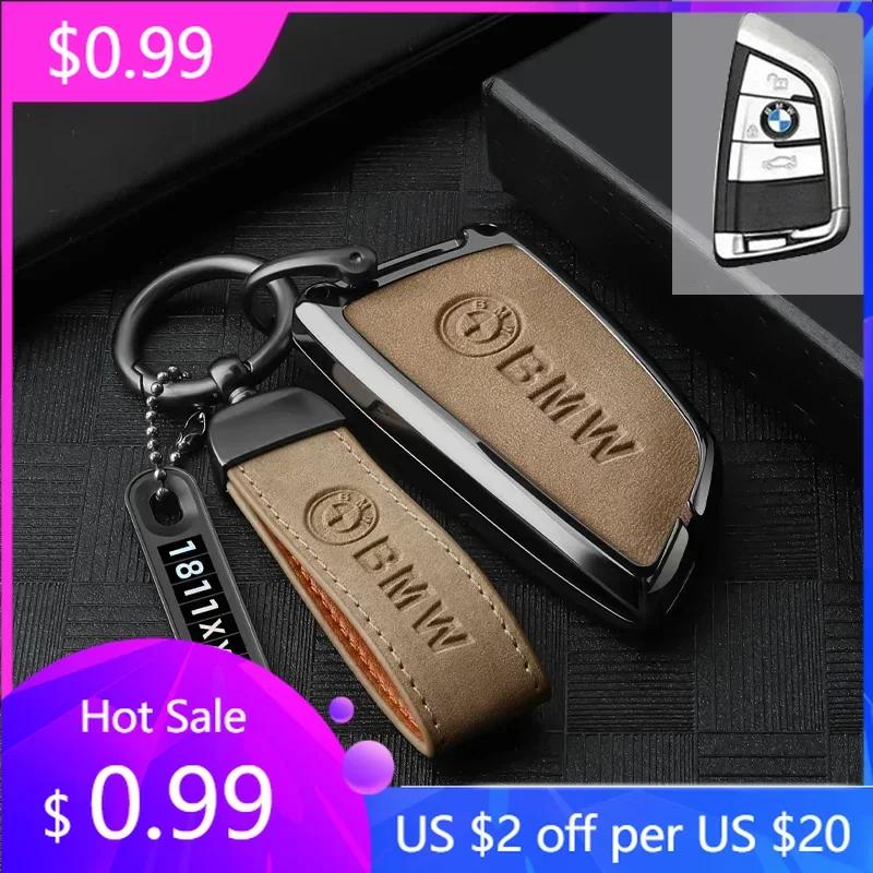 New Zinc Alloy Car Key Case Cover for BMW 7 Series X1 X3 X4 X5 F15 X6 F16 520 525 G30 G11 F48 F39 f30 118i 218i 320i Car A