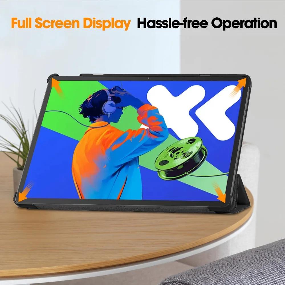 For Xiaoxin Pad Pro 12.7 Tri-Folding Stand Smart Tablet Case for XiaoxinPad Xiaoxin Pad Pro 12.7 Cover funda