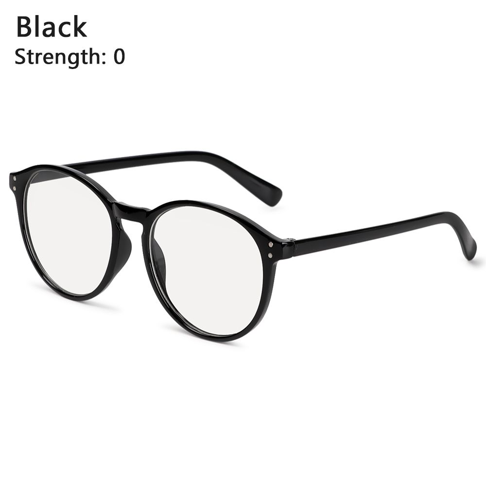 Vintage Round Frame UV Protection Myopia Glasses Anti Blue Light Flat Mirror Eyewear Eyeglasses
