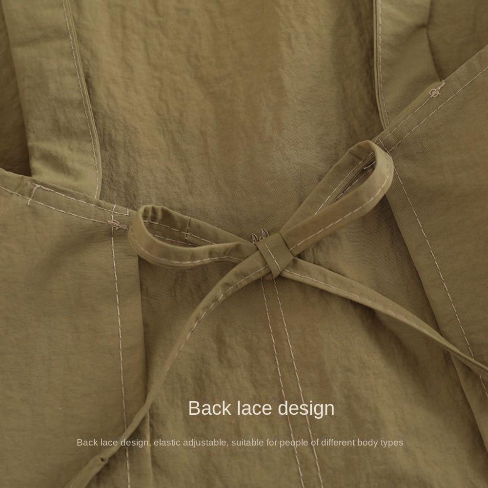 Anti-fouling Chef Apron Waterproof Cooking Baking Bibs Portable Kitchen Apron for Home Kitchen