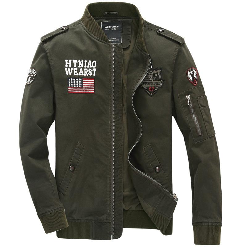 Мужская куртка Flying Tigers Air Force One из немецкого стираного хлопка больших размеров