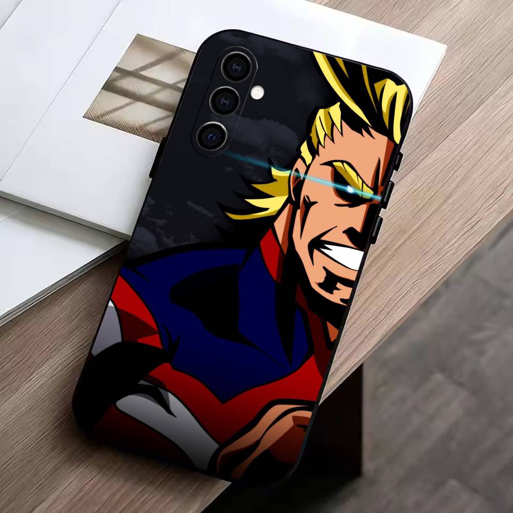 Toshinori Yagi All Might MHA Phone Case For Samsung Galaxy A73,A72,A71,A70,A53,A52,A51,Others Soft Black Cover