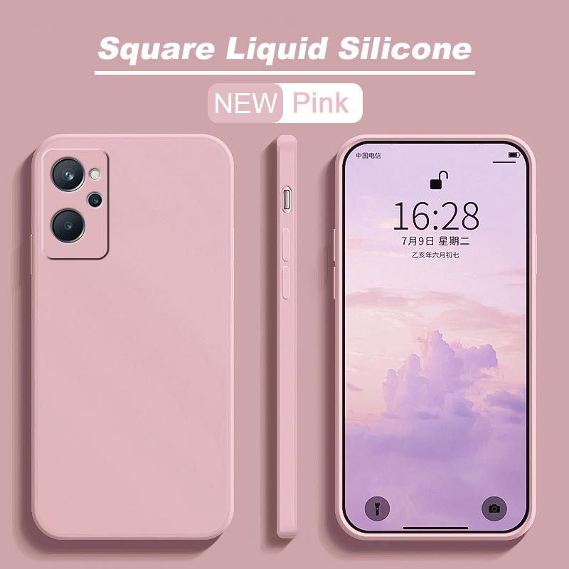 Роскошный жидкий силикон для Realme GT GT2 NEO 2 3 3T 2T Pro Neo2 Explorer Master 8 8i 9i 10 Pro C31 C30 C35 квадратный чехол
