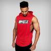 Muscleguys Brand Bodybuilding Stringer Tank Top Mens Gym Stringer Hoodies Shirt Fitness Tanktop Men Clothing Cotton Muscle Vest
