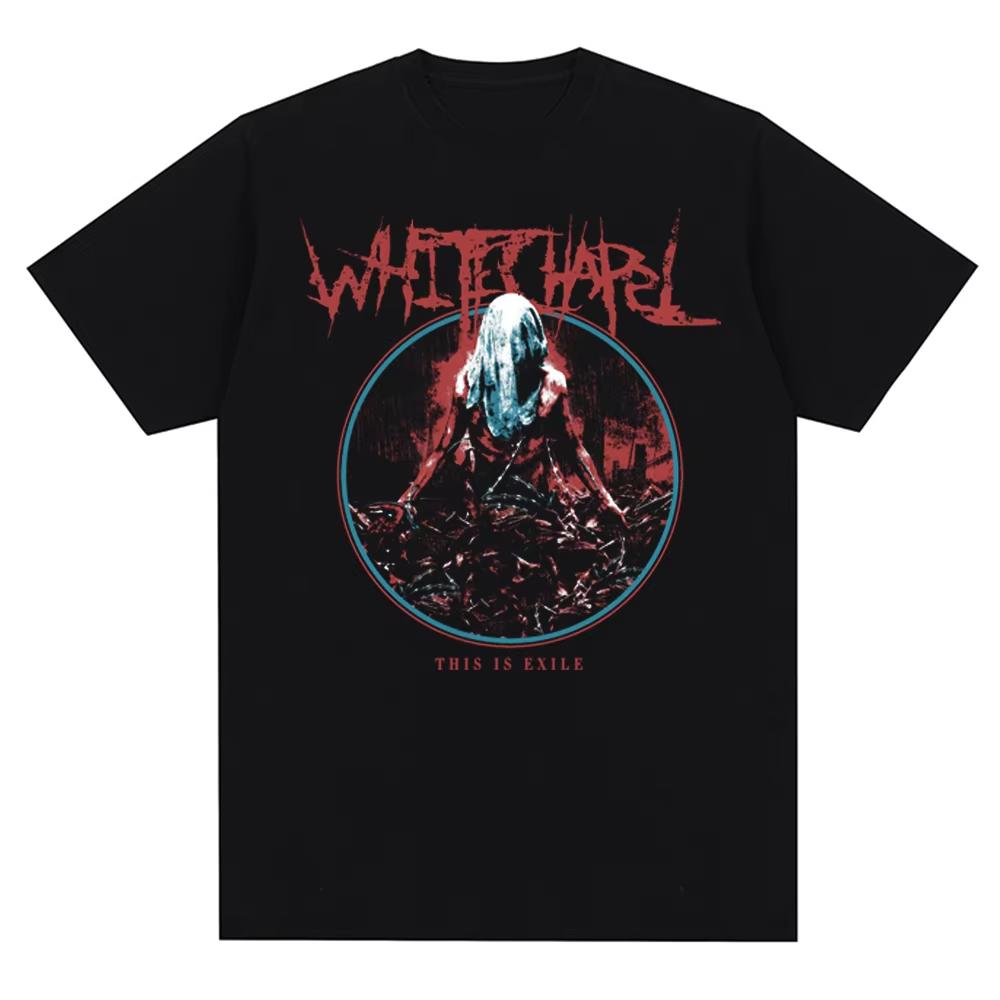 Streetwear Whitechapel Deathcore Band T-Shirt Clothing Unisex Casual Top Short Sleeve Fashion Oversized Tee Hip Hop Classic Y2k