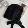Windproof Lamb Wool Cap Balaclava Women Lei Feng Hat Cute Winter Plush Beanies  Girls