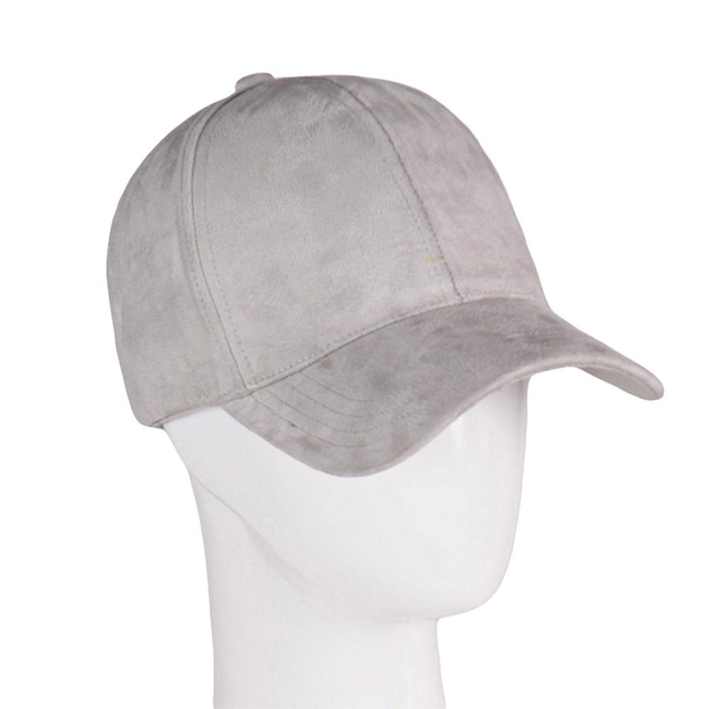 Бейсболки для женщин Модный бренд Snapback Кепка Уличный Хип-Хоп Замша Женские Черный Серый112
