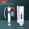 plastic old-style split toilet 28cm high-pressure set