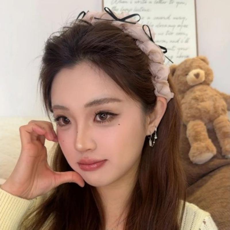 Retro Leopard Print Plush Headband - Non-Slip, Korean Style for Women, Perfect for Autumn and Winter Face Washing