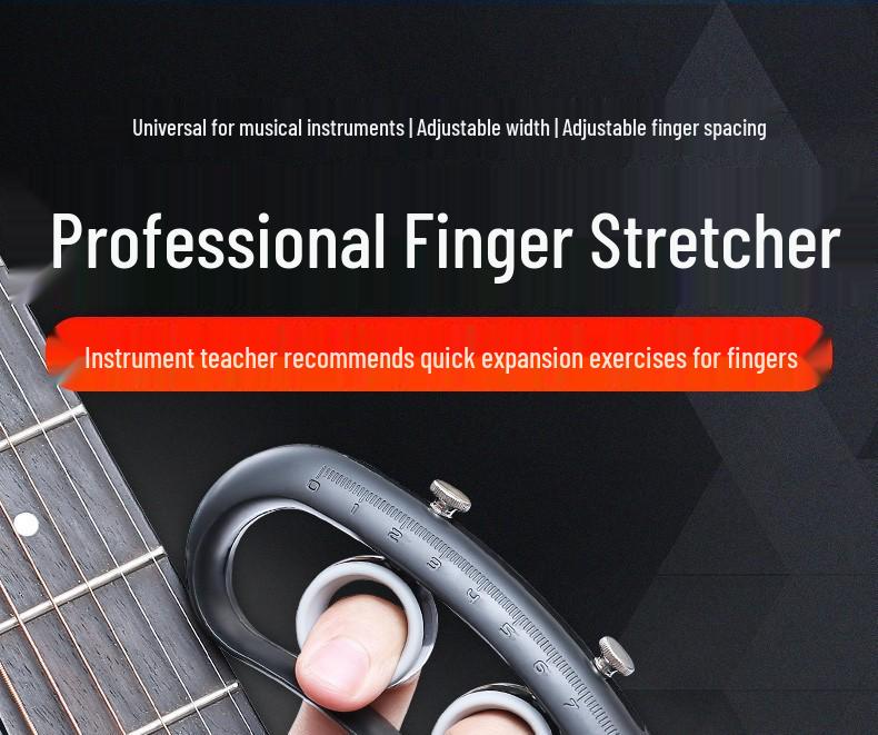 Left-Hand Guitar Finger Stretcher & Spreader - Universal Trainer for Musical Instruments