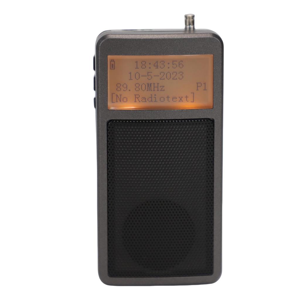 Многофункциональное радио на батарейках FM-радио с разъемом для наушников 3,5 мм и телескопической антенной для приема различных станций