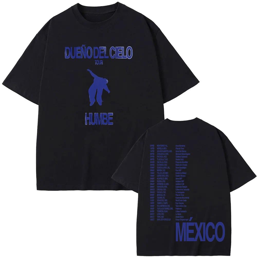 DUENO DEL CIELO tour Tee 2026 New Humbe pure Cotton Vintage Casual Teeshirt Unisex Round Neck High Quality Comfortable Tops