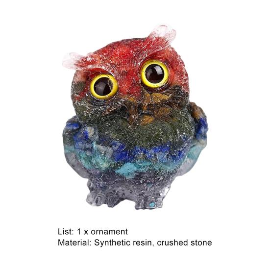 Modern Owl Figurine Fine Workmanship Waterproof Decorative