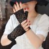 Fishnet Sexy Lace UV-proof Mesh Half Finger Fingerless Gloves Lace Gloves Mittens Driving Gloves