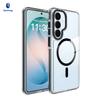 Подходит для Samsung s26plus прозрачный чехол для мобильного телефона s24 двухцветный противоударный s25UItra магнитный защитный чехол