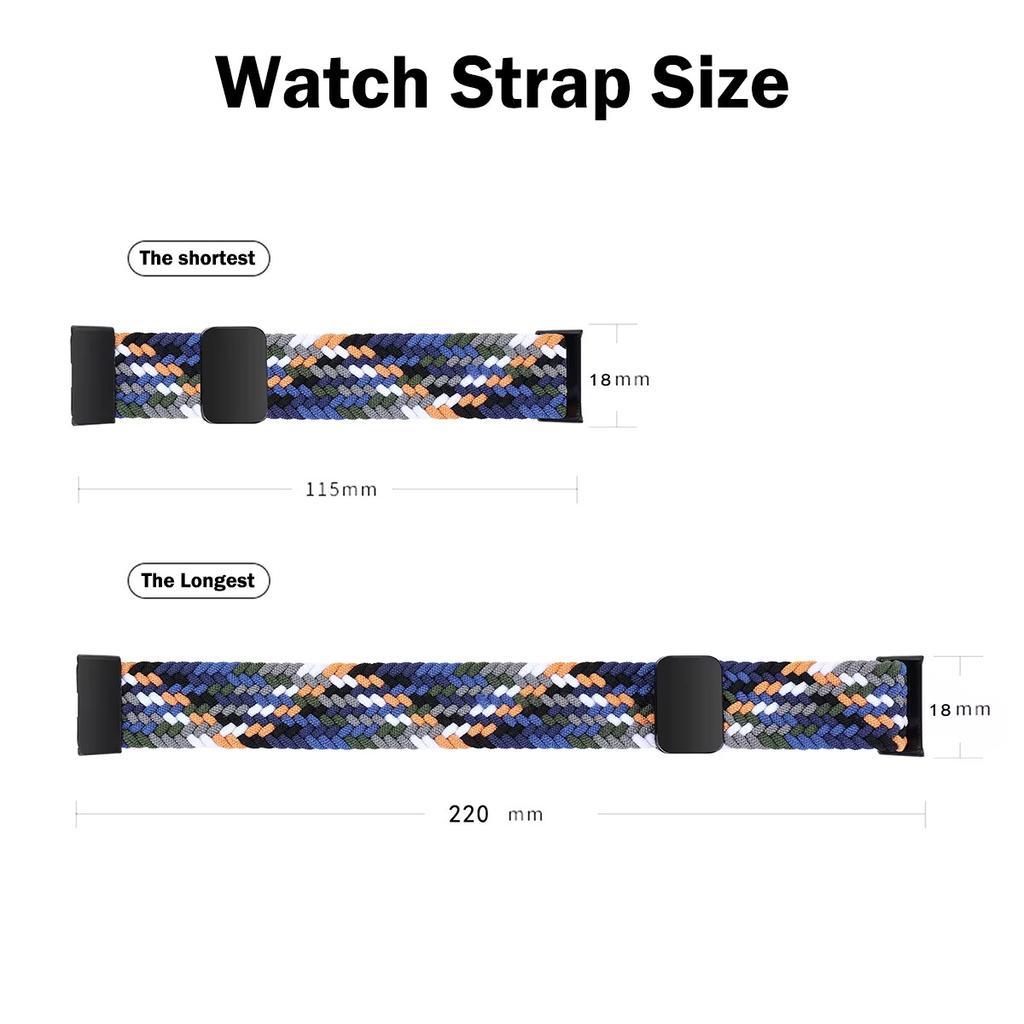 Плетеный ремешок для Huawei Band 9, регулируемый и эластичный нейлоновый ремешок для женщин и мужчин, сменный ремешок для Huawei Smart Band 8