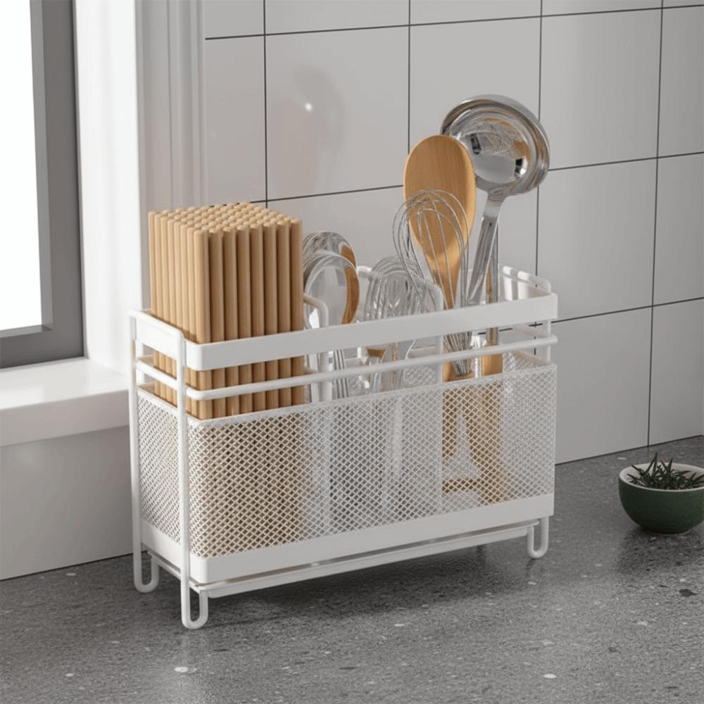 Space Saving Chopsticks Storage Holder Rust Proof Cutlery Storage Shelf Dinning Table