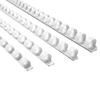 RAYSOONER Comb Binding 21 Mixed 6mm Hole Fits Pack of 100 CR-681012 Rings, Holes, Sizes, 12mm, 10mm, 8mm, Diameters, A4/B5, White,