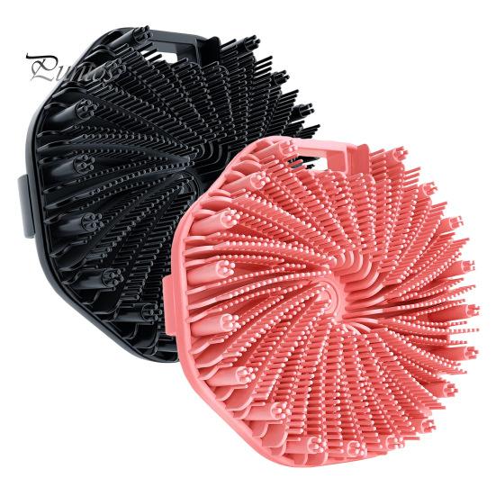 2шт силиконовая щетка для ванны с мягкой щетиной, массажная очищающая щетка для тела, противоскользящая ручка, щетка для тела