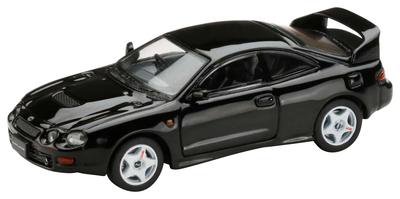 HJ64 1/64 Toyota Celica GT-FOUR (СТ205) Модель в черном исполнении в стиле JDM