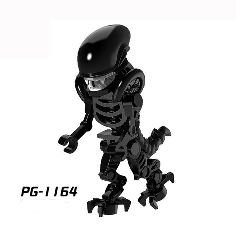 Одиночные строительные блоки, скелет, череп, одноглазый Циклоп, Омино, змея, фигурки нежити для детей, игрушки