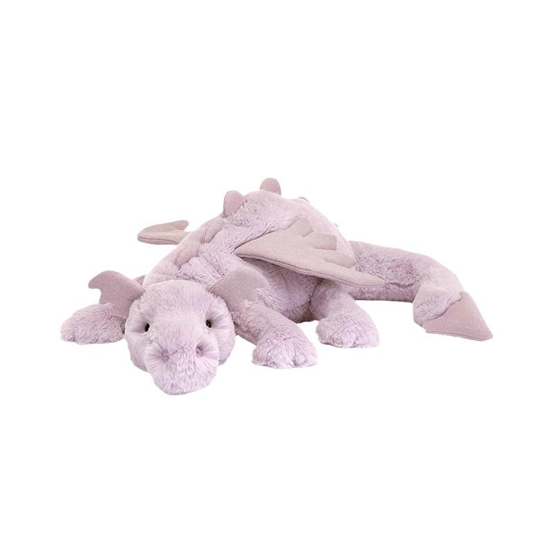 JELLYCAT Серия Мифических Животных Фиолетовый Дракон Милая Кукла Плюшевая Кукла Высота 7 см