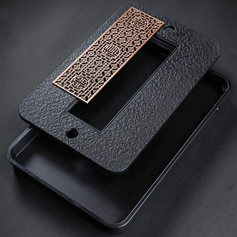 Легкий роскошный поднос для чайного столика, высококачественный китайский поднос для чая, чайный сервиз, дренажная доска для хранения воды, чайная доска