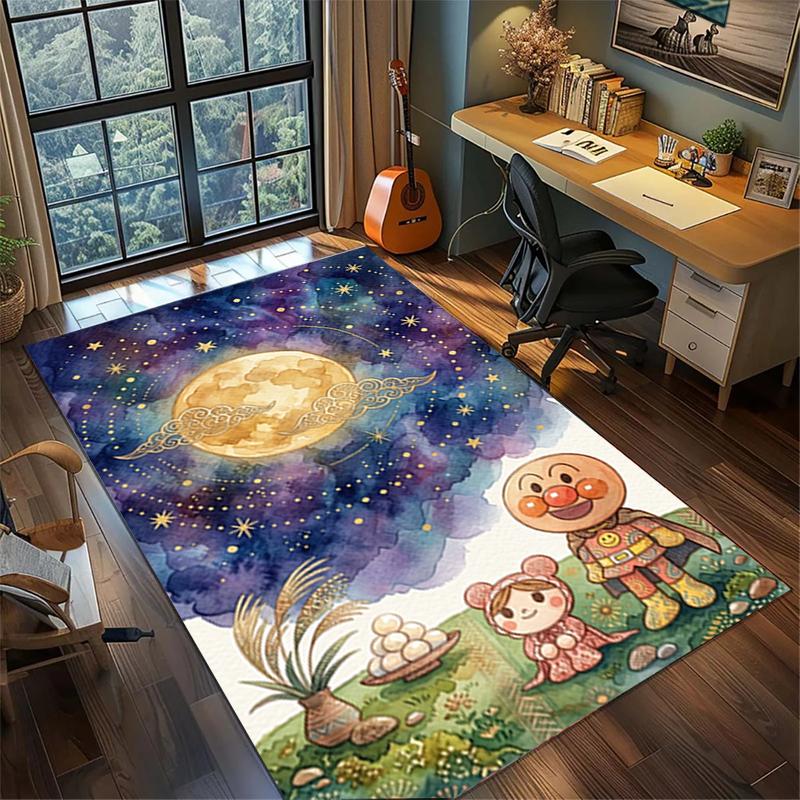 Bedroom Decor Bread Superman Large Area Non Slip Washable Rug Carpet Gamer Room Floor Mat
