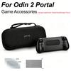 Odin 2 Portal Сумка для портативной игровой консоли Защитная Черная Сумка Водонепроницаемая Портативная Рукоятка Пленочная Защита Экрана Черный Чехол для AYN Odin 2 Portal